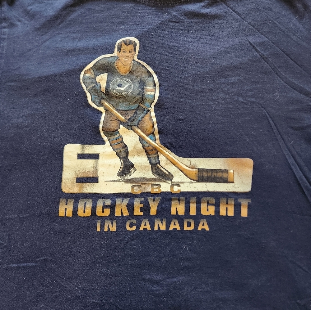 CBC Hockey Night in Canada T-Shirt Size Large